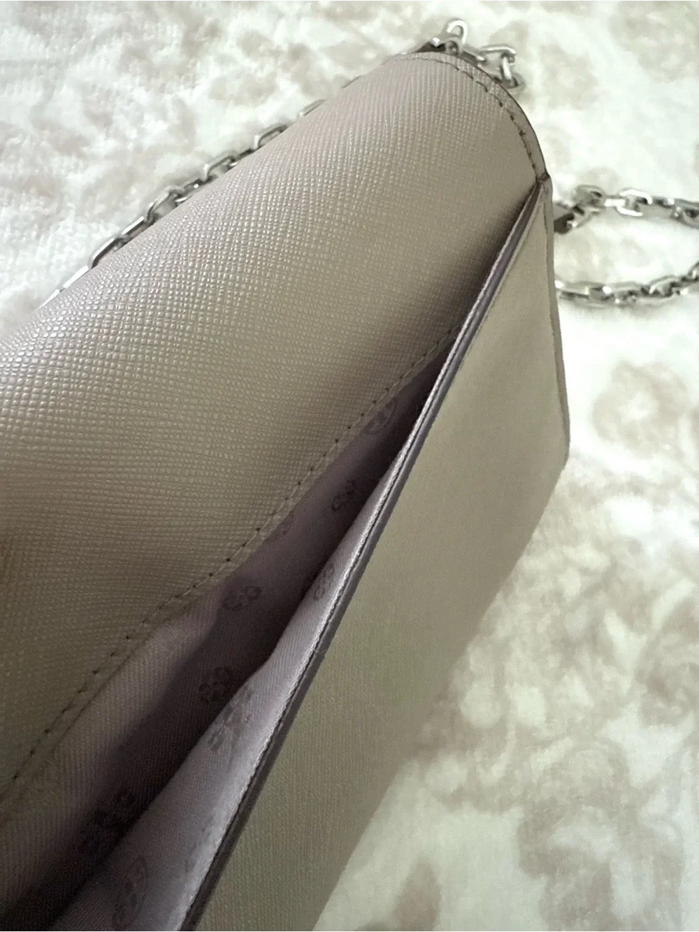 Tory Burch Robinson Leather Chain Crossbody Bag Clutch Shoulder Bag